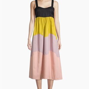 Kate spade color block midi dress